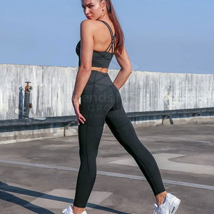 Conjunto de Yoga para Mujer de Diseño Moderno y Alta Calidad, Transpirable, de Secado Rápido y Ecológico, Conjunto de 2 Piezas al por Mayor - Product Image 4