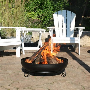 Contemporary Square Metal Fire Pit for Outdoor Relaxation Areas - Product Image 6