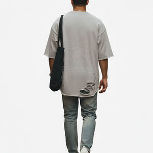 Camiseta para Hombre con Efecto Desgastado, Estilo Casual, Última Moda, Precio al por Mayor, Personalizada - Product Image 2