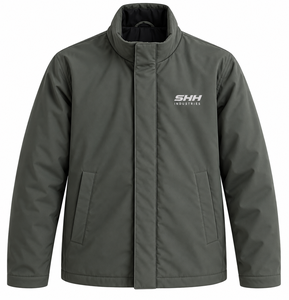 <b>Men's</b> <b>Lightweight</b> Stand Collar Windbreaker <b>Jacket</b> Regular Fit Full Zip Shell Coat with Side Pockets Custom Logo OEM Outerwear - Product Image 1
