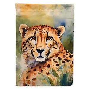 ธงรูปเสือชีตาห์สำหรับตกแต่งลานกว้างมีหลายสีแบบแขวนผนังทำจากโพลีเอสเตอร์สำหรับ D0100HAPS8A - Product Image 1