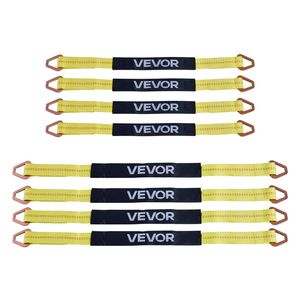 Kit de Correas de Amarre para Remolques, Resistencia a la Rotura de 10009 Libras, Carga de Trabajo de 3333 Libras, con Trinquete y Calzo para Ruedas, para Remolques de Tipo Eje de Automóviles - Product Image 1