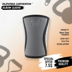 Manga de neopreno de 9 mm para codo, resistente, transpirable, antideslizante, soporte para brazo, levantamiento de pesas, entrenamiento, gimnasio, fitness, unisex - Product Image 1