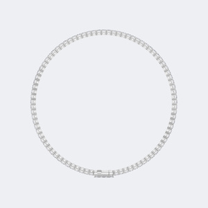 Bracelet tennis serti de diamants princesse 4,392 CTW - Product Image 5