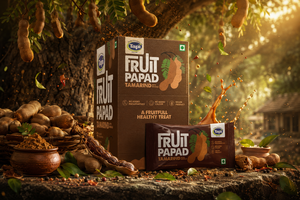 Papad aux fruits de tamarin avec masala 200g, produit végétalien sans colorants ajoutés ni conservateurs, faible teneur en sucre - Product Image 1