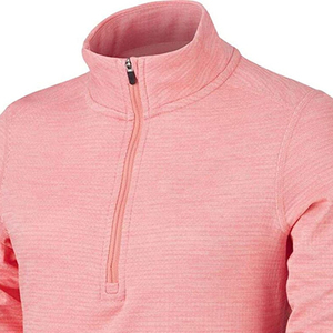 Nouveau style d'été léger pour la maternité, grande taille, séchage rapide, uni, manches longues, sport, quart de zip avant, coupe ajustée personnalisée, respirant - Product Image 3