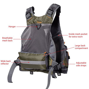 Chaleco de Pesca Transpirable para Hombre con Múltiples Bolsillos, Cierre de Cremallera, Estilo Deportivo para Exteriores, Ropa de Verano - Product Image 2