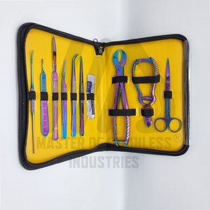 Kit d'outils de fragmentation corail en acier inoxydable personnalisable avec couleurs de titane arc-en-ciel conceptions personnalisées et matériau métallique de logo privé - Product Image 5