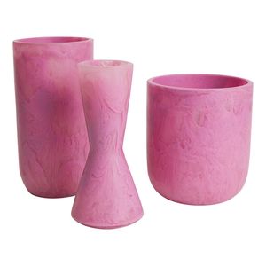 Best Art Deco Handicraft Resin <b>Vase</b> for Home & Wedding Decor Waterproof Eco-Friendly Marble Texture White Swirl Pattern - Product Image 6