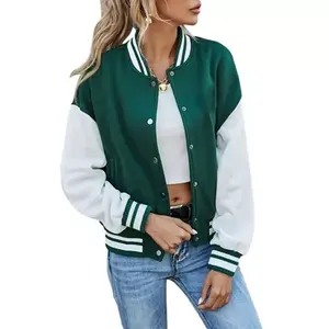 Chaquetas Varsity de Invierno para Mujer, Elegantes, Nuevas, Famosas, a la Moda, de Alta Calidad, Diseño Personalizado, Transpirables, de Algodón - Product Image 3