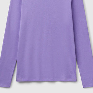 เสื้อยืดแขนยาวสั่งทำขายส่งจากโรงงาน ผ้าฝ้ายสีพื้น คอกลม แห้งเร็ว เสื้อยืดแขนยาวแบบกำหนดเอง - Product Image 5