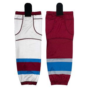 Chaussettes hautes rayées pour adultes de qualité supérieure, respirantes, tricotées, pour l'entraînement au hockey et les séances d'entraînement - Product Image 4