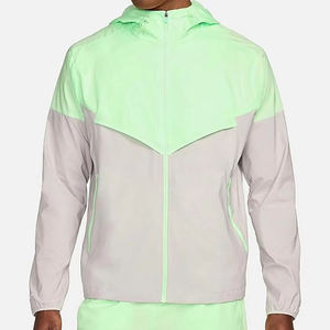 Veste coupe-vent en toile confortable à prix abordable pour l'hiver, avec logo frontal, style streetwear, haute qualité, faible MOQ, en stock - Product Image 1