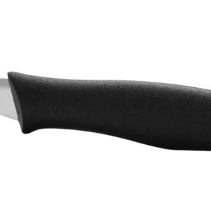 Couteaux à désosser noirs à pointe crocheteuse avec lame argentée lisse et manche ergonomique pour la séparation de la viande chez le boucher - Product Image 3