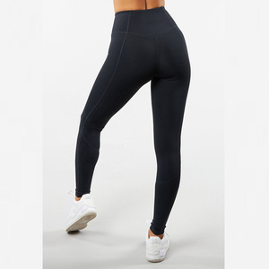 Leggings de yoga élégants et confortables pour femmes, en coton/bambou tricoté, antibactériens, respirants, sans coutures, taille mi-haute, fins et décontractés - Product Image 3