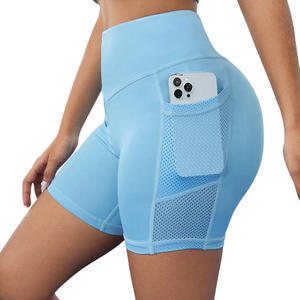 Shorts de yoga taille haute pour femmes, vêtements de performance, shorts d'entraînement compressifs personnalisés pour la mise en valeur de la marque - Product Image 1