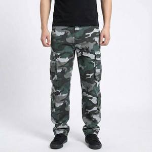 Pantalon cargo camouflage pour homme, personnalisable avec logo, en toile, style streetwear décontracté, utilitaire pour l'extérieur, vente en gros - Product Image 1
