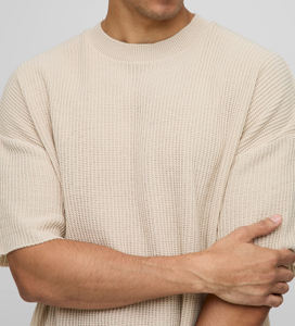 T-shirts et shorts pour hommes tendance de haute qualité, 100% coton, 305 grammes, design imprimé surdimensionné, faux deux pièces, manches courtes - Product Image 6