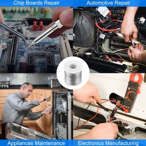 Fil de soudure électrique à âme de colophane étain-plomb 60/40, 0,031/0,8 mm, 1,7% de flux, Sn60 Pb40, 1 lb - Product Image 3