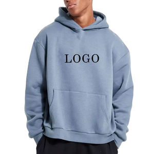 Sudadera con Capucha Lisa de Corte Regular, Algodón Grueso, Estilo Urbano, Antiarrugas Digital, con Bolsillo, Logotipo Personalizado, OEM, Venta al Por Mayor - Product Image 4