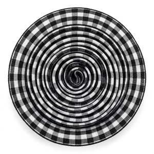 Cinta de grogrén a cuadros de 15 mm en blanco y negro, proveedor OEM directo de fábrica para embalaje minorista, manualidades, adornos, pinzas para el cabello y costura. - Product Image 2