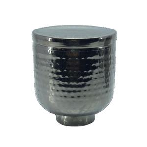 Pot de bougie martelé en métal, 30 pièces, finition en nickel noir, pour décoration de maison et de mariage, à utiliser avec couvercle - Product Image 1
