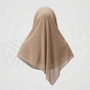 Hiyab de Chifón de Color Sólido para Mujer, Transpirable, para Uso Diario, Pañuelo Étnico de Oriente Medio - Product Image 2