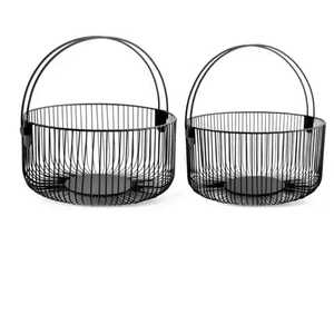 Panier de rangement suspendu noir en fil métallique pour porte de placard, étagère de rangement en fil métallique pour cuisine, garde-manger, organisateur de placard - Product Image 4