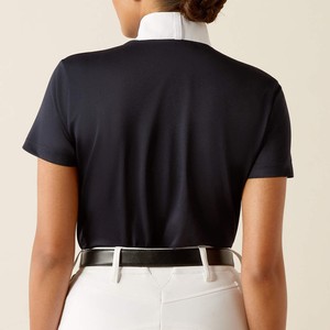 Camiseta de Equitación Elástica en 4 Direcciones de Alta Calidad, Capa Base para Competición, Camisa de Polo con Tela Técnica Suave al Tacto - Product Image 1
