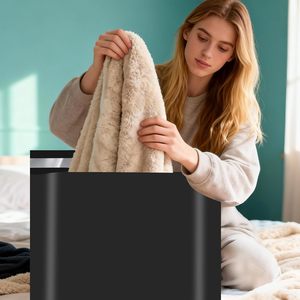 Sobres de Plástico Negro para Envíos, con Grosor de 2.36mil, Bolsas de Envío Impermeables y Resistentes a Desgarros para Ropa - Product Image 3