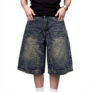 Shorts en jean taille mi-haute amples pour femme, style Y2K, jorts en denim à jambe large, jeans d'été gothiques, décontractés, streetwear rétro - Product Image 1