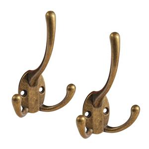 Antique Brass Wall Hook Decorative Single Bronze <b>Coat</b> Hanger Heavy Duty <b>Robe</b> Peg Hotel Room Hardware Wholesale - Product Image 4