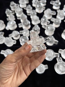 Figura de Shiv Lingam Tallada en Cristal, Cuarzo Transparente Natural, Pieza Decorativa Coleccionable - Product Image 1