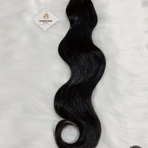 Mèches de cheveux naturels, cuticules alignées, double tirage, double trame machine, personnalisables, haute qualité HairX - Product Image 2