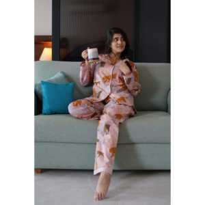 Conjunto de Pijama de Pantera Rosa para Mujer con Diadema a Juego, Ropa de Dormir Cómoda - Product Image 1