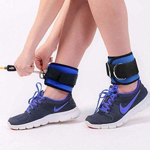 Poids de cheville en nylon bleu, équipement de fitness durable pour adultes - Product Image 2