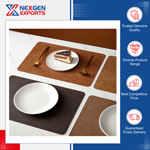 Oferta Exclusiva: Salvamanteles de Cuero PU Impermeable Hechos a Mano de Alta Calidad para Mesa de Comedor, Oficina, Restaurante y Hotel - Product Image 3