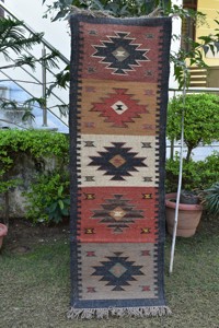 Tapis d'escalier minimaliste en jute fait main, réversible, style kilim, écologique, décoration scandinave, prix de gros - Product Image 1