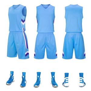 Ensemble d'uniformes de basket-ball personnalisés, nom de l'équipe, numéro, logo, maillot, short, vente en gros - Product Image 5