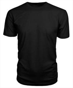 Camiseta de Hombre Negra de Manga Corta con Cuello Redondo, Tejido Sólido Transpirable de 320g, Corte Regular, Estilo Casual, 100% Algodón Jersey - Product Image 3