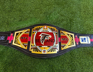 Ceinture de championnat des Falcons d'Atlanta, modèle Legacy, taille adulte, fabriquée en zinc 2 mm 4 mm - Product Image 2