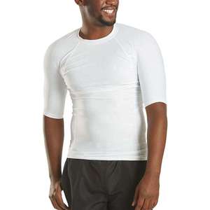 Mens Quick Dry Short Sleeve Rash Guard UPF 50+ <b>Compression</b> <b>Shirt</b> UV Protection Swim Top for Surfing MMA BJJ Athletic Gym Workout - Product Image 5