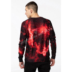 Sudadera Deportiva de Manga Larga para Hombre, Cuello Redondo, Logotipo Personalizado Impreso, Color Sólido, Texturizada, Informal, Transpirable - Product Image 4