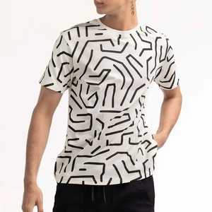 Camiseta de Diseño Juvenil para Hombres de Estilo Universitario Americano y Europeo, Nueva Moda, Camiseta de Mezclilla para Hombre - Product Image 1