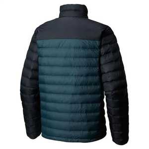 Unisex Lightweight Insulated Winter Puffer Jacket with Cotton <b>Padding</b> 100% Nylon Canvas Fabric Stand Collar Hooded Logo Front - Product Image 4