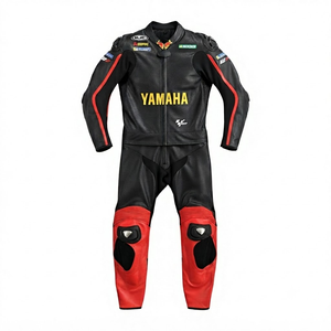 Traje de Motociclismo Unisex Ramaha de Cuero Vacuno/Canguro Estampado, Mono de Una Pieza de Secado Rápido e Impermeable, OEM CE - Product Image 1