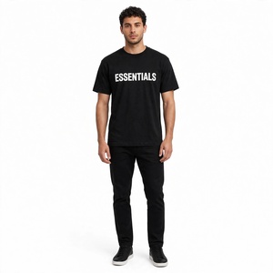 T-shirt tricoté imprimé pour homme, manches courtes, col rond, 100 % coton, design personnalisé, respirant, anti-plis, écologique, coupe classique – Grande Vente - Product Image 2