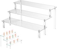 Support de présentation multi-niveaux en acrylique transparent pour brochures, dépliants et magazines, idéal pour bureaux, hôtels et salons professionnels – Personnalisation du logo acceptée – Offre spéciale
