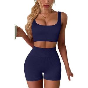 Vêtements de sport pour femmes, ensemble de yoga sans coutures, vêtements de fitness, shorts, haut, vêtements de sport, tenue de sport, vêtements d'entraînement, tenue de yoga - Product Image 2