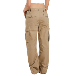 Pantalones de Mujer, Estilo Moderno y Recto, con Cintura Ajustable con Cordón, Tela Suave y Cómoda, Ropa de Estar por Casa, a la Moda, Frescos para el Verano - Product Image 1